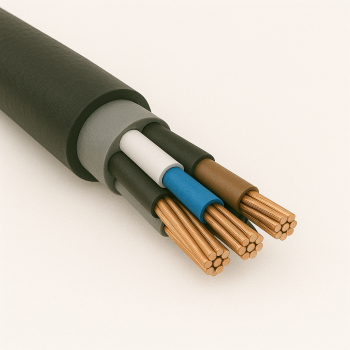 Кабель контрольный медный КВБбШв 7х4 без брони круглый в наличии в Магадане