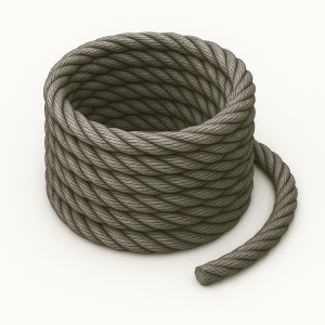 Канат тройной свивки ЛК-Р 59,5 мм ГОСТ 3089-80 в наличии в Магадане