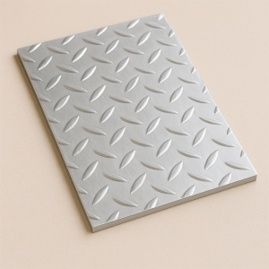 Алюминиевый рифленый лист даймонд 1,2х1000х2000 мм АМцС в наличии в Магадане
