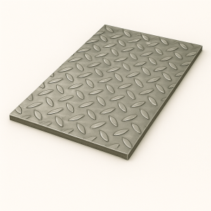 Лист стальной рифленый 8х1500х6000 мм чечевица Ст3пс в наличии в Магадане