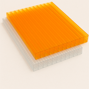 Поликарбонат сотовый листовой 3,7х2100х6000 мм янтарный 25% в наличии в Магадане